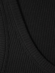 Camiseta sin mangas de mezcla de algodón acanalado Elle de Reiss - Imagen 6 de 6