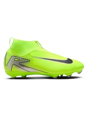 Зеленый грунт - Nike Детский Mercurial Zoom Superfly 10 Academy Ground зеленый футбол ботинки - Image 1 of 11