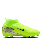 Зеленый грунт - Nike Детский Mercurial Zoom Superfly 10 Academy Ground зеленый футбол ботинки - Image 3 of 11