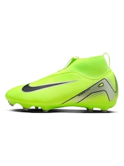 Зеленый грунт - Nike Детский Mercurial Zoom Superfly 10 Academy Ground зеленый футбол ботинки - Image 7 of 11