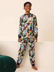Multi Bright Football Single 100% Cotton Pyjamas (3-16yrs) - Image 1 of 7
