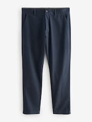 Navy Blue Slim Fit Stretch Chino Trousers 2 Pack - Image 2 of 9