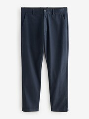 Navy Blue Slim Fit Stretch Chino Trousers 2 Pack - Image 3 of 9