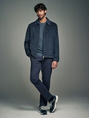Navy Blue Slim Fit Stretch Chino Trousers 2 Pack - Image 7 of 9