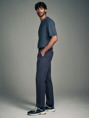 Navy Blue Slim Fit Stretch Chino Trousers 2 Pack - Image 9 of 9