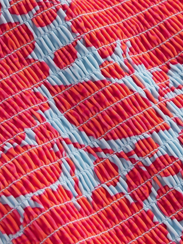 Boden Orange Milos Smocked Bandeau Swimsuit - Image 6 of 6