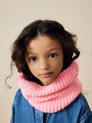 Bright Pink Chunky Rib Snood (1-16yrs) - Image 1 of 5