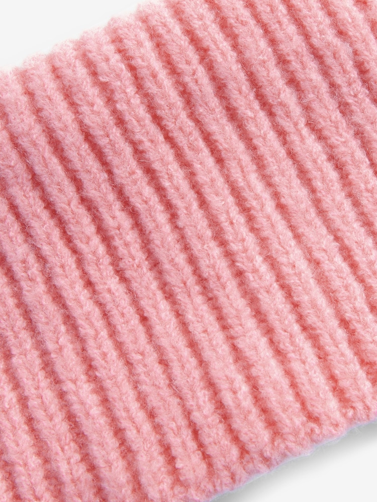 Bright Pink Chunky Rib Snood (1-16yrs) - Image 5 of 5