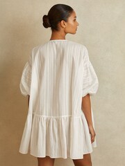 Reiss Hatty Cotton Puff Sleeve Resort Dress - Imagen 3 de 4