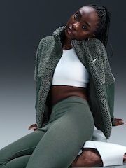 Nike Dark Green Sportswear Classic High-Waisted 7/8 Leggings - Image 4 of 6