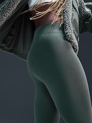 Nike Dark Green Sportswear Classic High-Waisted 7/8 Leggings - Image 5 of 6