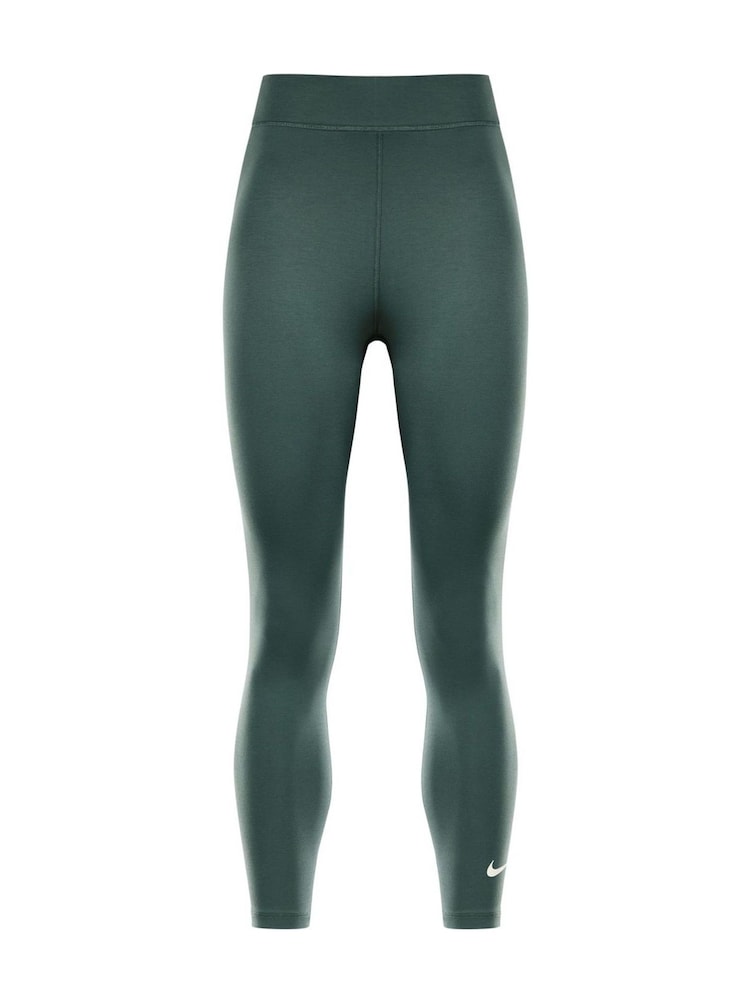 Nike Dark Green Sportswear Classic High-Waisted 7/8 Leggings - Image 6 of 6