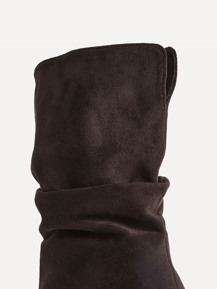Linzi Brown Mosaic Multiwear Ruched Ankle Boots - Image 5 of 5