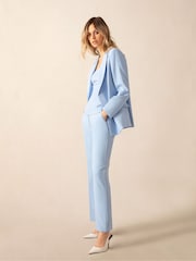 Ro&Zo Blue Petite Straight Leg Trousers - Image 2 of 4