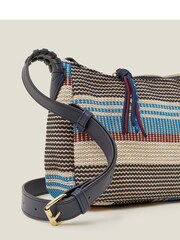 Accessorize črtasta tkana čezprsna torba - Slika 4 iz 4