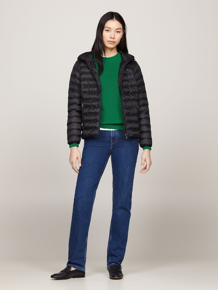 Tommy Hilfiger Denim Black Down-Filled Hooded Zip-Thru Jacket - Image 2 of 6