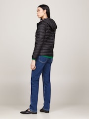 Tommy Hilfiger Denim Black Down-Filled Hooded Zip-Thru Jacket - Image 3 of 6
