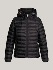 Tommy Hilfiger Denim Black Down-Filled Hooded Zip-Thru Jacket - Image 6 of 6
