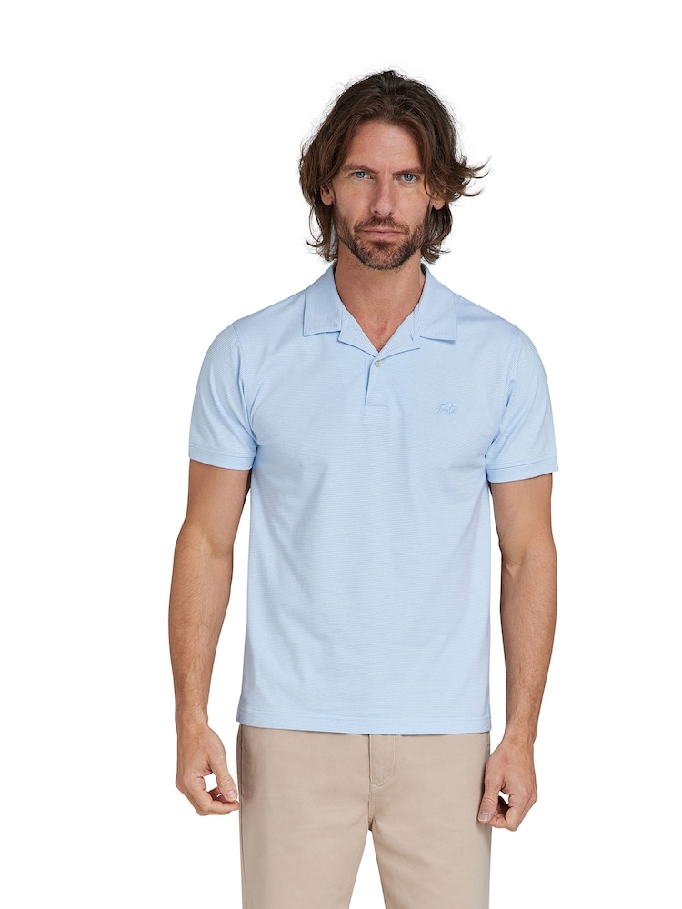 Raging Bull Blue Feeder Stripe Jersey Polo Shirt - Image 1 of 7