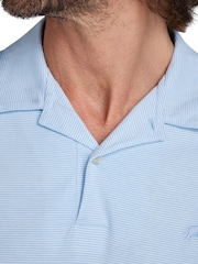 Raging Bull Blue Feeder Stripe Jersey Polo Shirt - Image 4 of 7