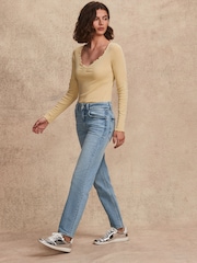 Mid Blue Straight Jeans - Image 2 of 9