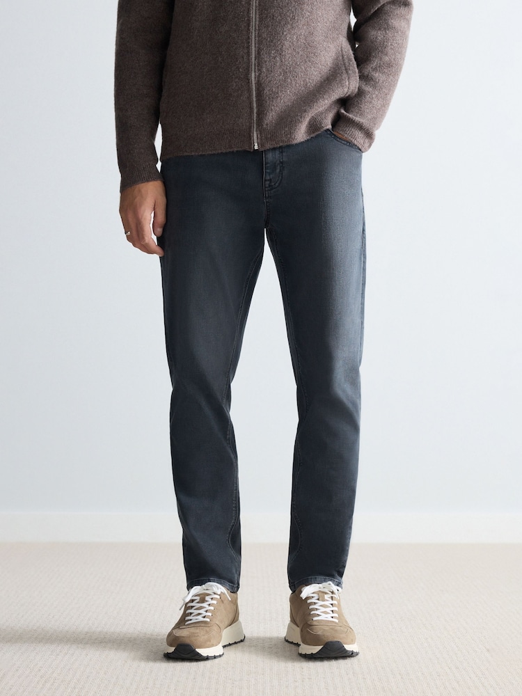 Charcoal Grey Slim Fit Motion Flex Ultra Soft Jeans - Image 1 of 6