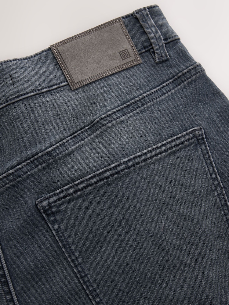 Charcoal Grey Slim Fit Motion Flex Ultra Soft Jeans - Image 10 of 11
