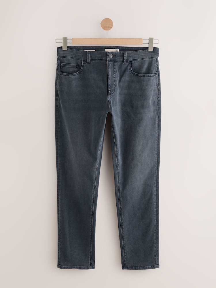 Charcoal Grey Slim Fit Motion Flex Ultra Soft Jeans - Image 7 of 11