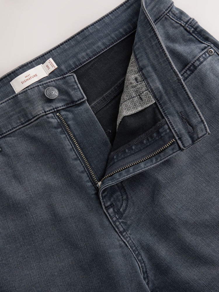 Charcoal Grey Slim Fit Motion Flex Ultra Soft Jeans - Image 8 of 11