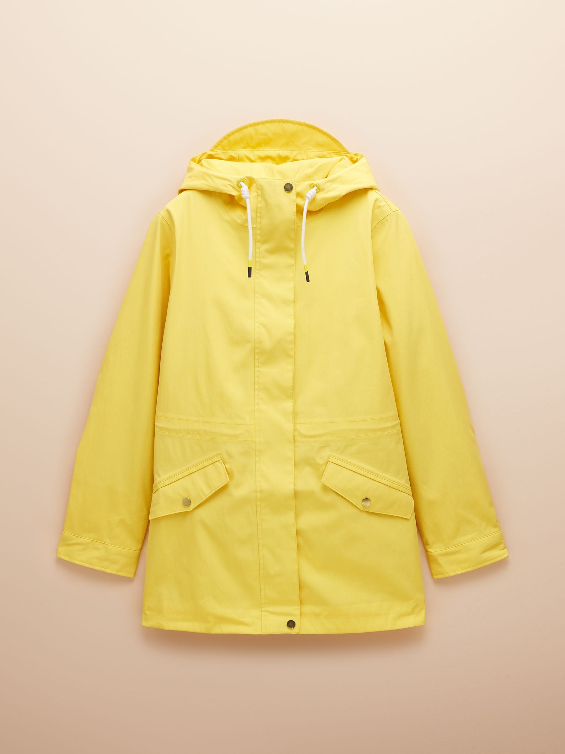 Buy Joules Portwell Yellow Waterproof Raincoat With Hood from the