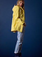 Joules Portwell Yellow Waterproof Raincoat With Hood - Image 2 of 11