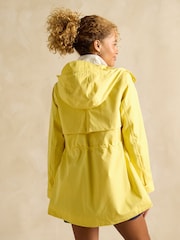 Joules Portwell Yellow Waterproof Raincoat With Hood - Image 5 of 11