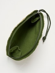 FatFace Green Scalloped Clutch Bag - Image 2 of 3