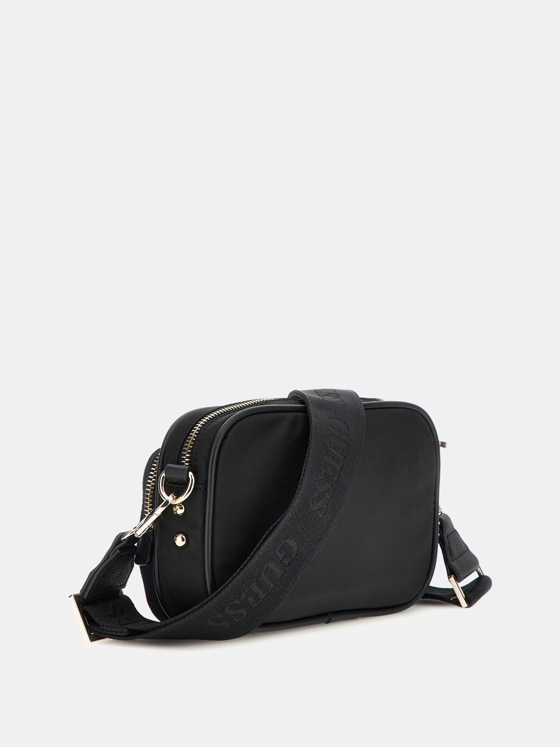 GUESS ブラックナイロンバッグ Guess Nylon Backpack with Coin Purse, Black - Walmart.com