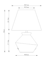 Grey Kineton Large Rechargeable Wireless Table Lamp - Image 5 of 7