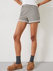 Hush Green Amalia Striped Shorts - Image 2 of 5