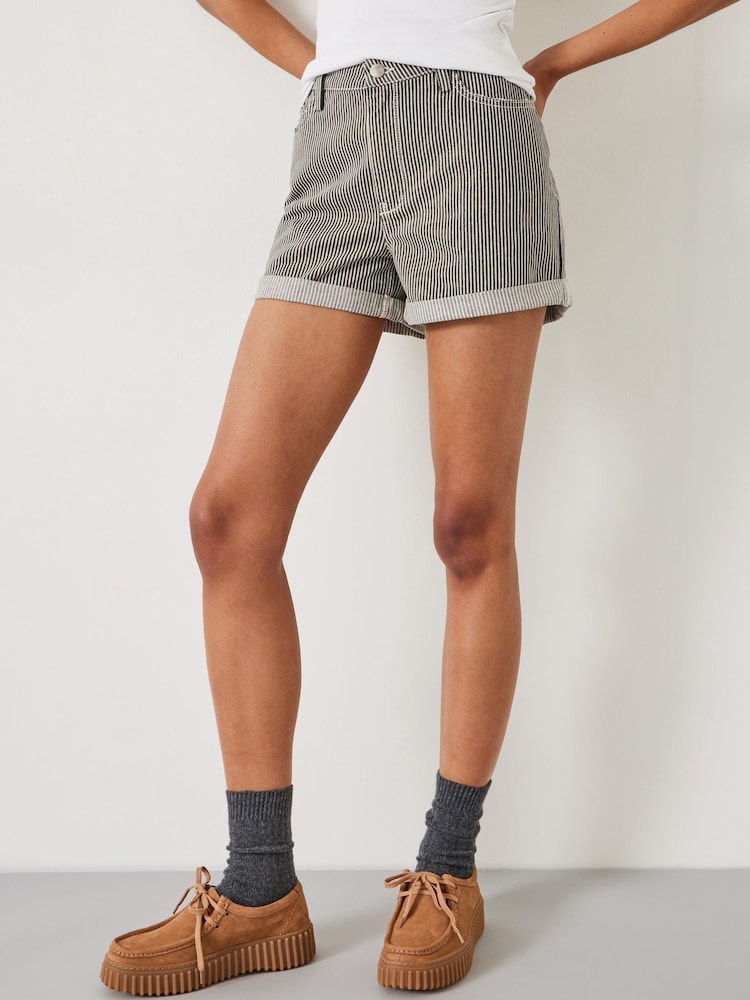 Hush Green Amalia Striped Shorts - Image 2 of 5