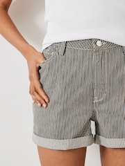 Hush Green Amalia Striped Shorts - Image 4 of 5