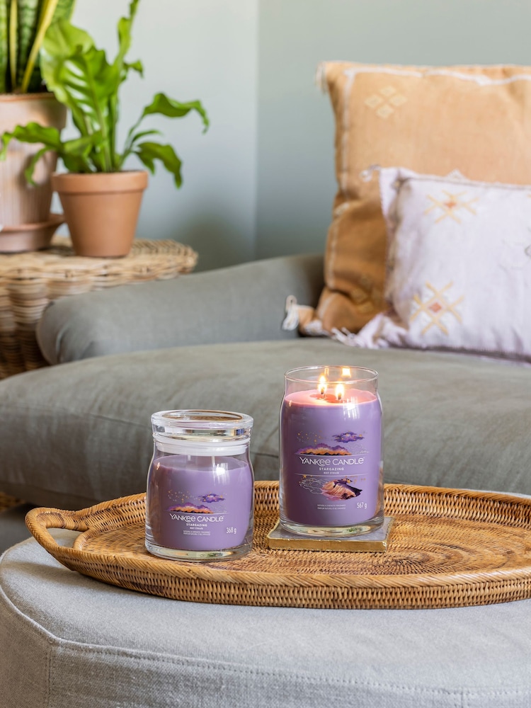 Yankee Candle Purple Medium Signature Stargazing Jar Candle - Image 2 of 6