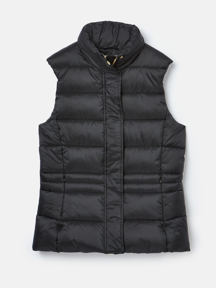 Joules Black Showerproof Padded Gilet - Image 1 of 4
