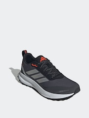 adidas Black/Pewter Run Falcon Trainers - Image 3 of 9