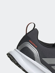 adidas Black/Pewter Run Falcon Trainers - Image 8 of 9