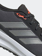 adidas Black/Pewter Run Falcon Trainers - Image 9 of 9