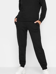 PixieGirl Petite Black Elasticated Waist Cuffed Joggers - Image 1 of 4