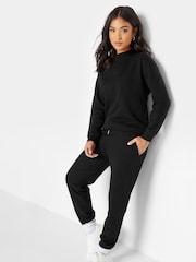 PixieGirl Petite Black Elasticated Waist Cuffed Joggers - Image 2 of 4