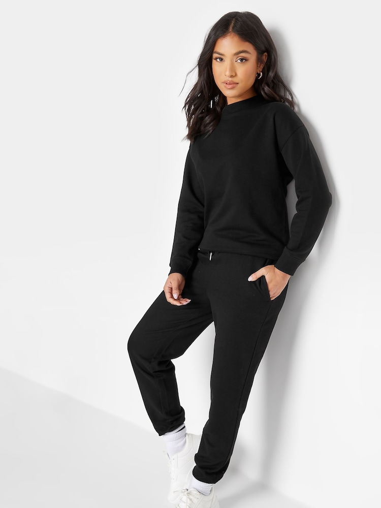 PixieGirl Petite Black Elasticated Waist Cuffed Joggers - Image 2 of 4