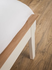 Julian Bowen Ivory/Natural Oak Salerno Wooden Shaker Bed - Image 2 of 3