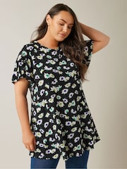 Evans Curve Angel Sleeve Top - Image 1 of 4