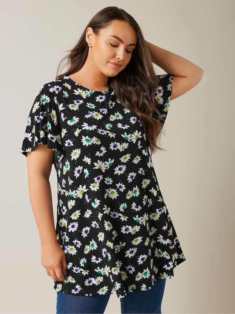 Evans Curve Angel Sleeve Top - Image 1 of 4