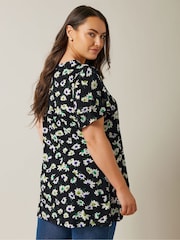 Evans Curve Angel Sleeve Top - Image 2 of 4